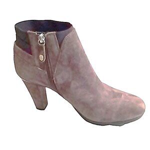 Ladies Geox Respira Size Eu38 Brown Suede Ankle Boots